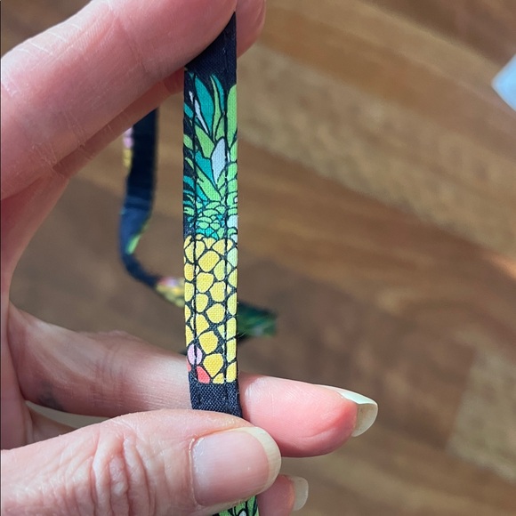 Vera Bradley Blue and Yellow Patterned ID/Key Holder - Picture 5 of 5